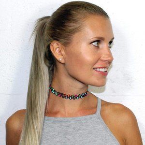 Choker Necklace Set Henna Tattoo Set of 12